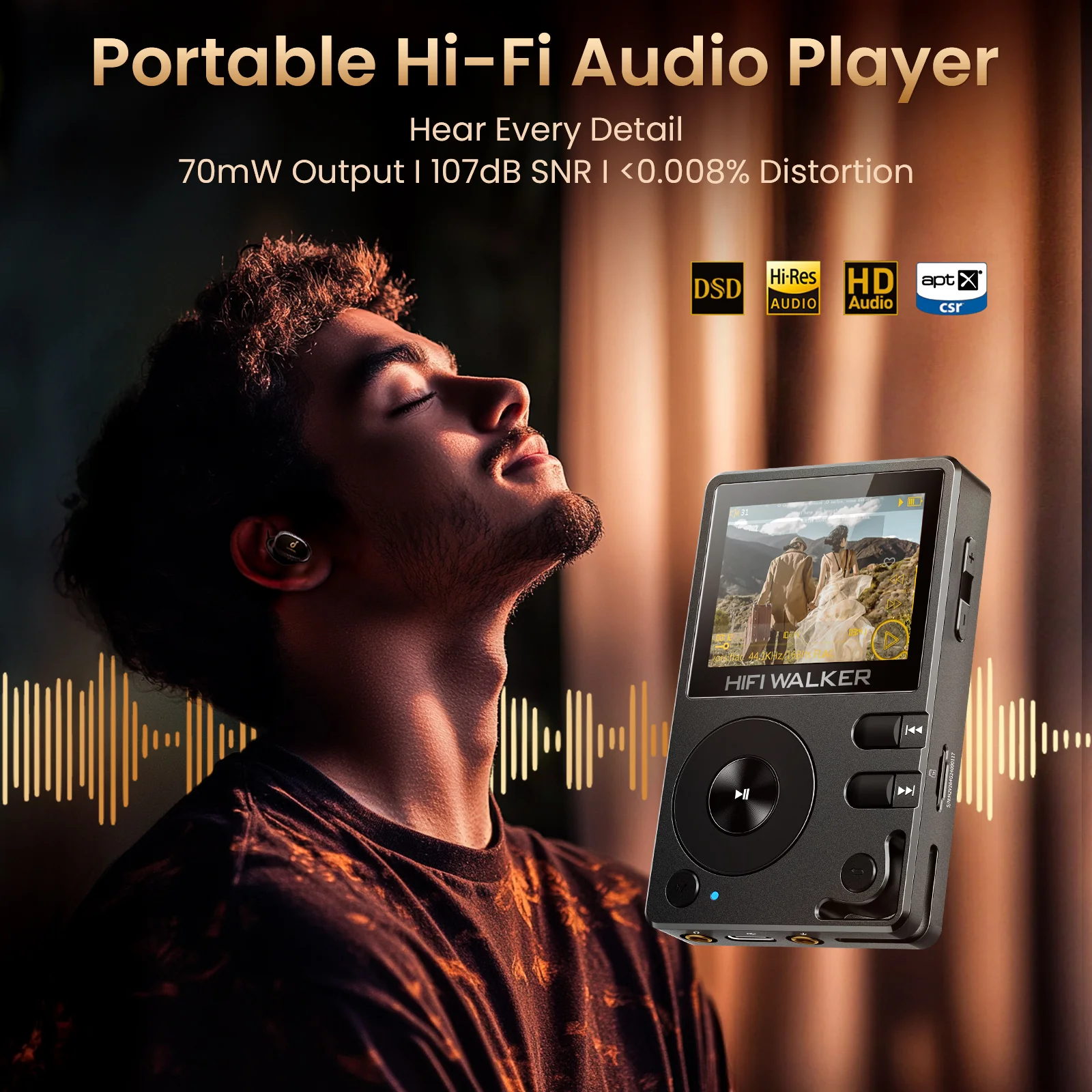 HIFI WALKER H2 Hi-Res Audio Player - Image 6